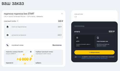 что включает в себя подписка bee start?