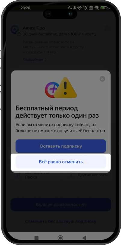 шаг 2: перейдите в настройки подписки