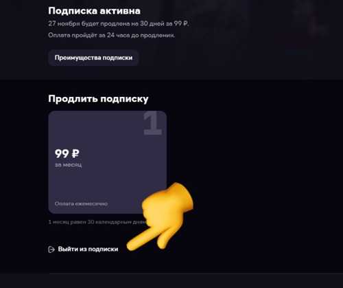 преимущества подписки