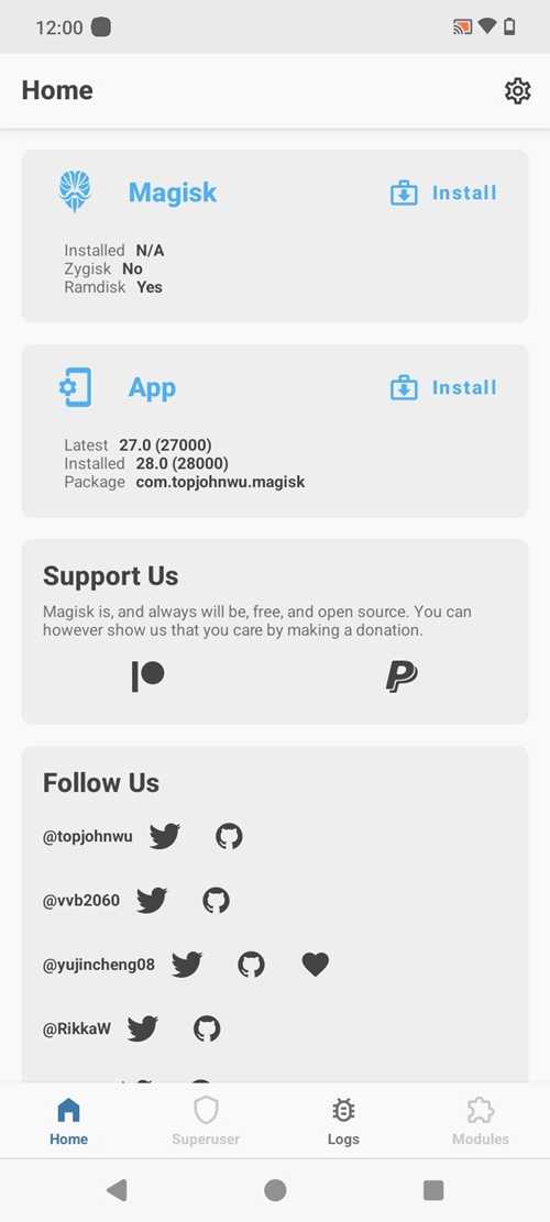 установка magisk