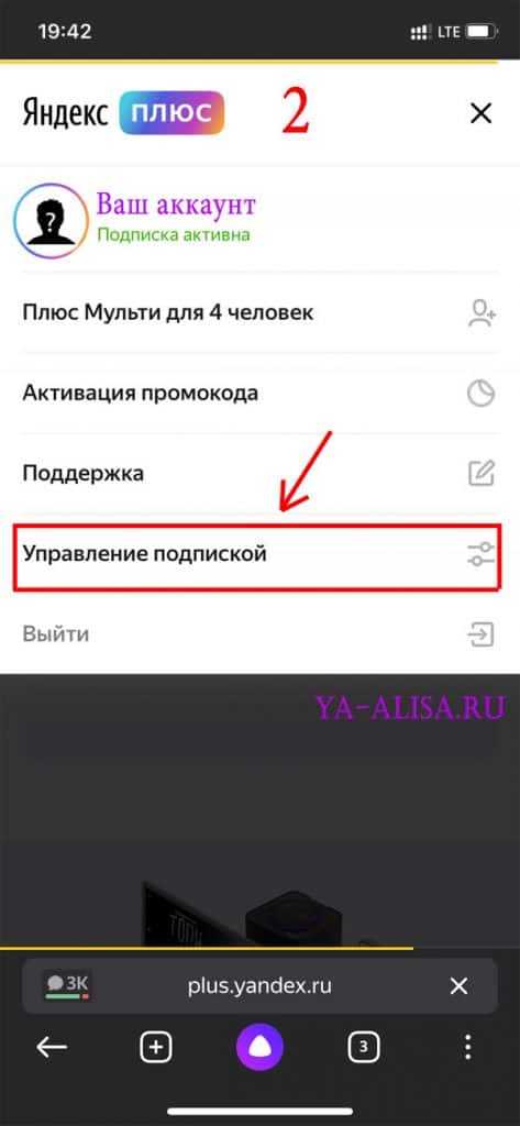 подключение и управление услугами с помощью алисы