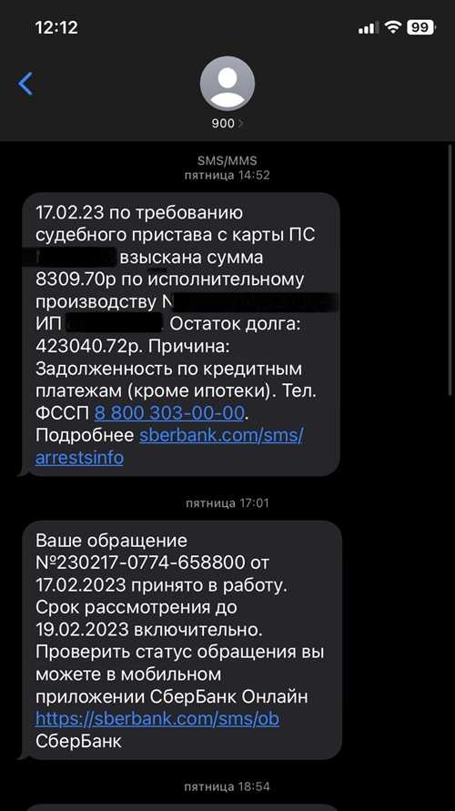 как работает система sms arrestsinfo в сбербанке